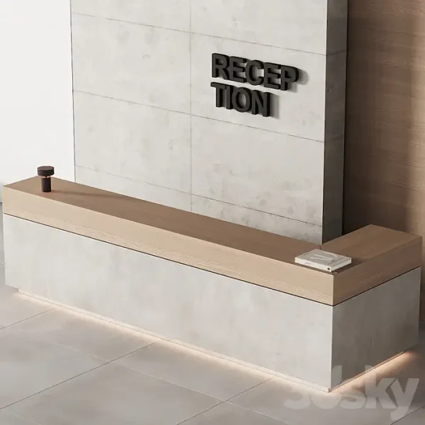 3DSky - 253 Office Furniture 12 Reception Desk 07 - Image 2