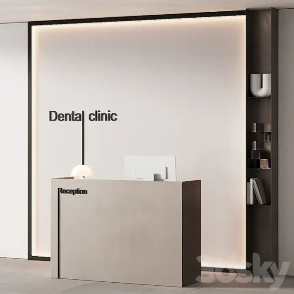 3DSky - 254 Office Furniture 13 Reception Desk 08 - Image 3