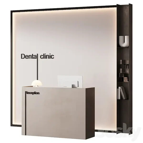 3DSky - 254 Office Furniture 13 Reception Desk 08