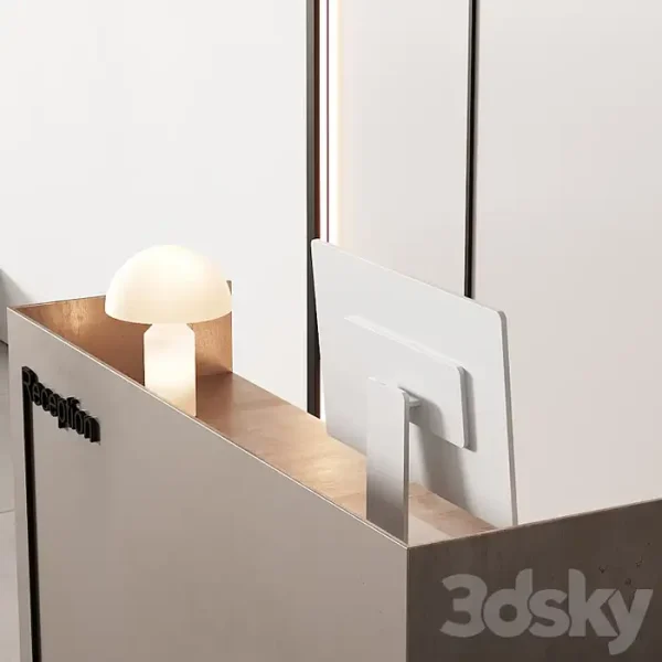 3DSky - 254 Office Furniture 13 Reception Desk 08 - Image 4