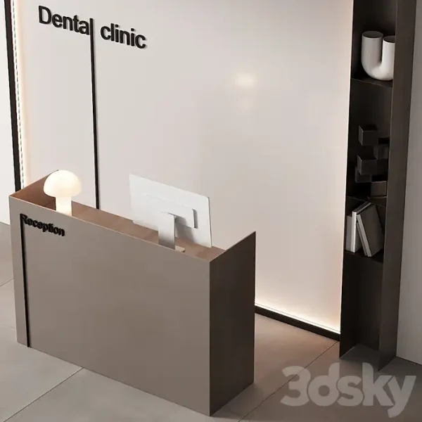 3DSky - 254 Office Furniture 13 Reception Desk 08 - Image 2