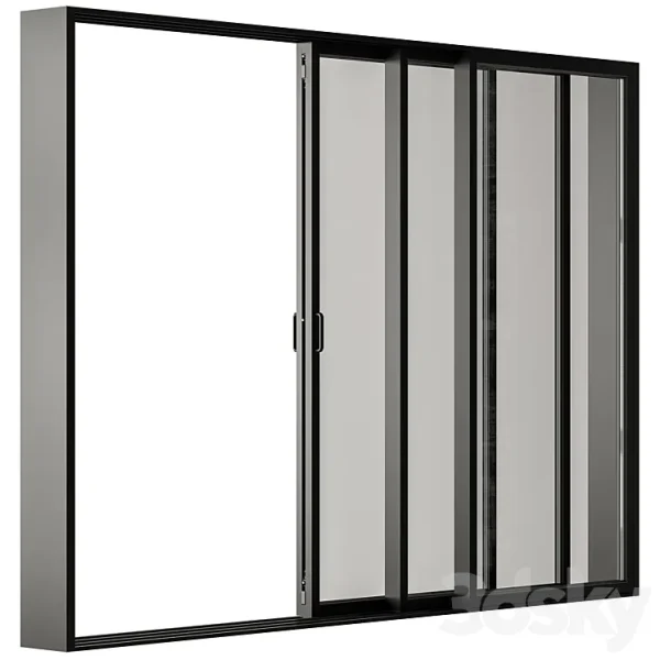 3DSky - Sliding Metal Window Windows Set 20 - Image 3