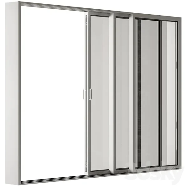 3DSky - Sliding Metal Window Windows Set 20 - Image 5