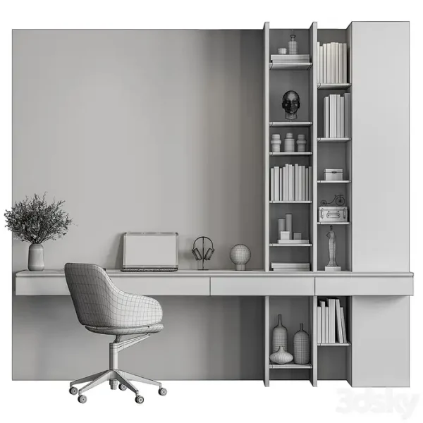 3DSky - Home Office Set Office Furniture 450 - Image 5