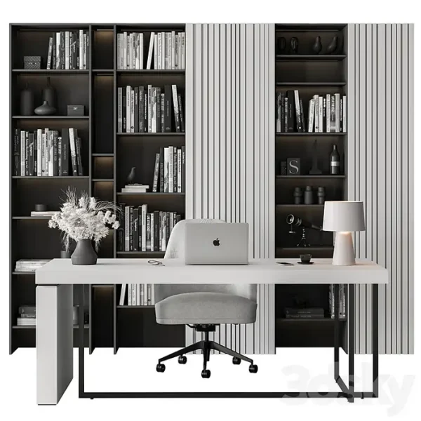 3DSky - Boss Desk Office Furniture 445