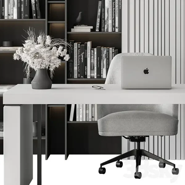 3DSky - Boss Desk Office Furniture 445 - Image 3