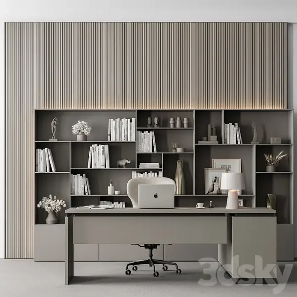 3DSky - Boss Desk Office Furniture 461