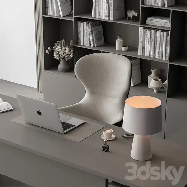 3DSky - Boss Desk Office Furniture 461 - Image 4