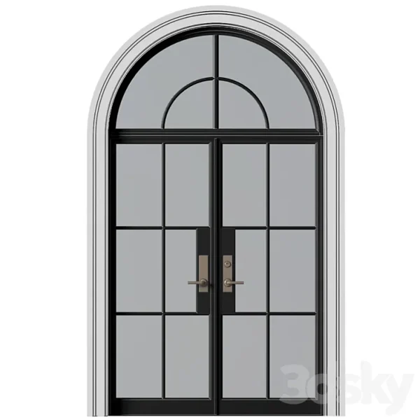 3DSky - Entrance Street Arched Doors in Art Deco Style