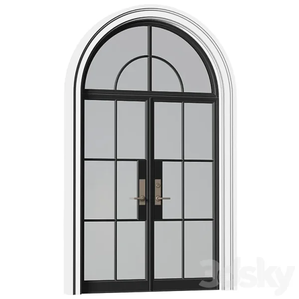 3DSky - Entrance Street Arched Doors in Art Deco Style - Image 2