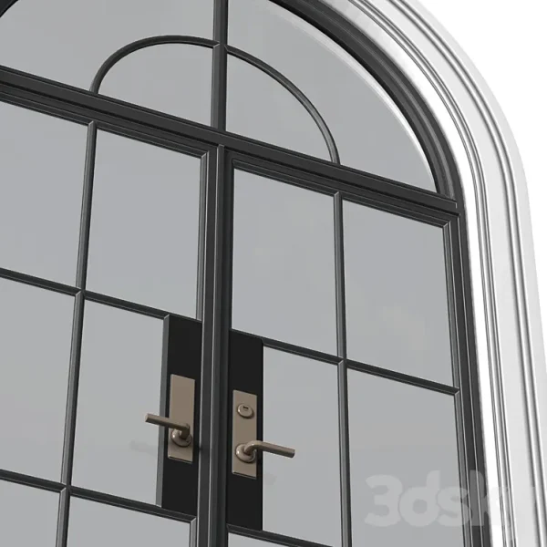3DSky - Entrance Street Arched Doors in Art Deco Style - Image 3