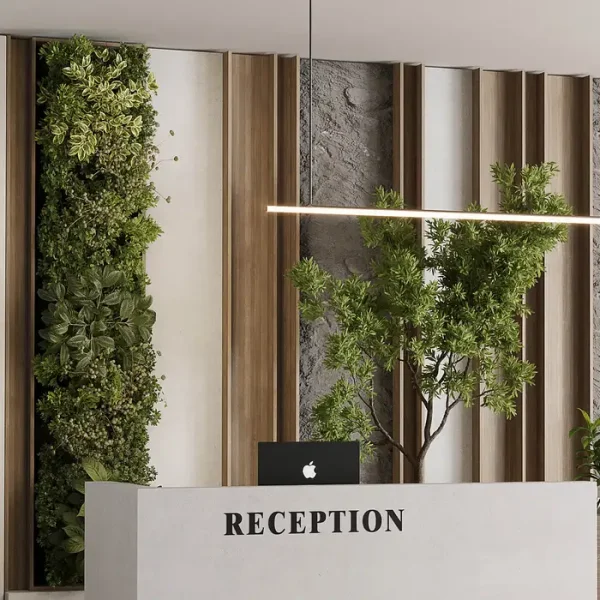 3DSky - Reception Desk and Wall Decor Office Furniture 22 - Image 2