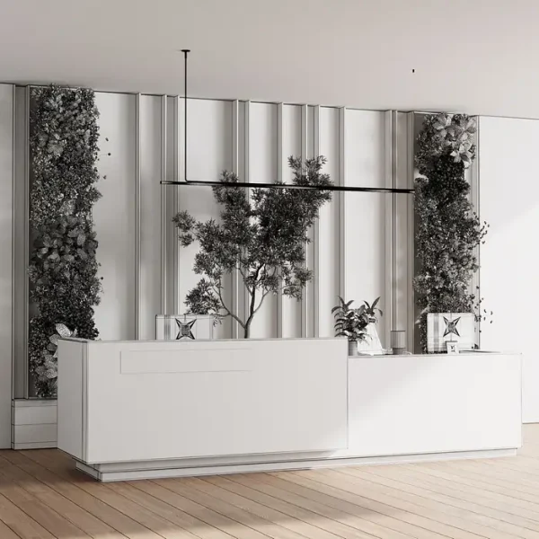 3DSky - Reception Desk and Wall Decor Office Furniture 22 - Image 5