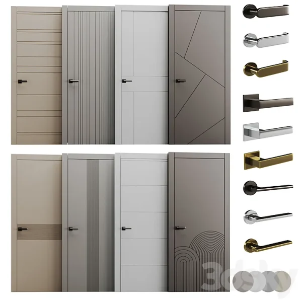 3DSky - Set of Interior Doors LINEA