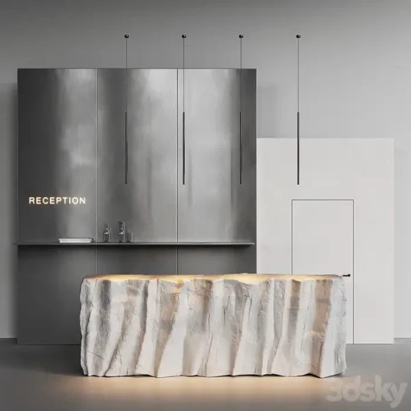3DSky - Reception Desk Natural Rock - Image 2