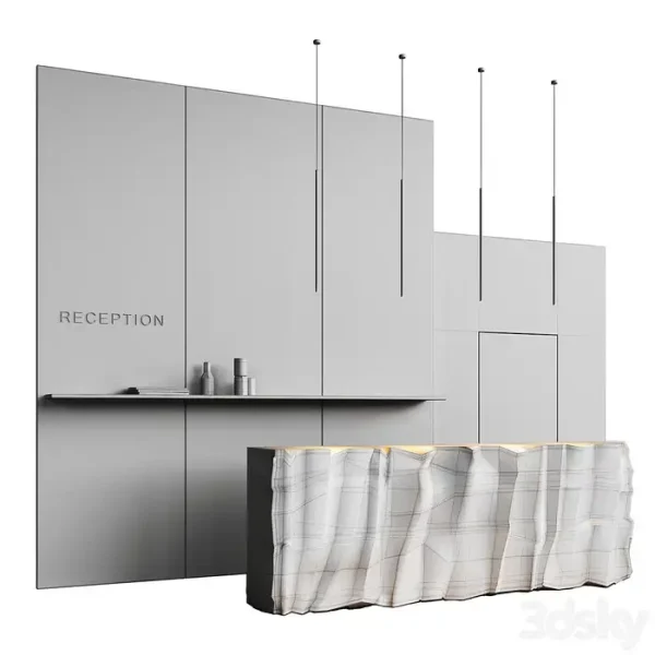 3DSky - Reception Desk Natural Rock - Image 3