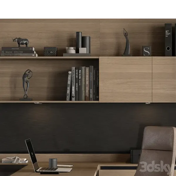 3DSky - Boss Desk Office Furniture 491 - Image 2