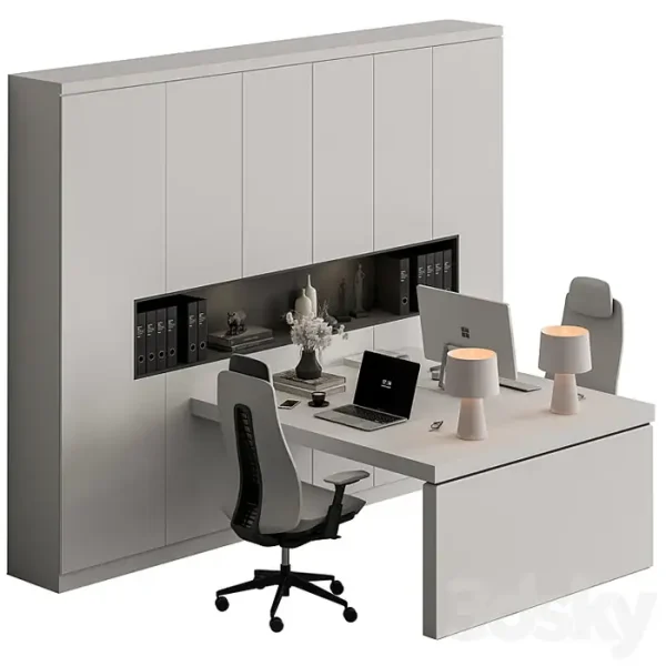 3DSky - Employee Set Office Furniture 504