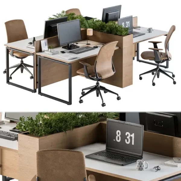 3DSky - Office Furniture Employee Set 21