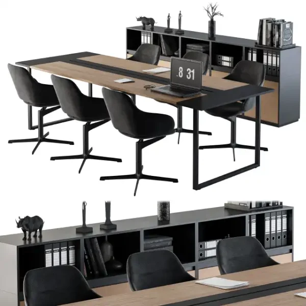 3DSky - Meeting Table with Office Chair 06