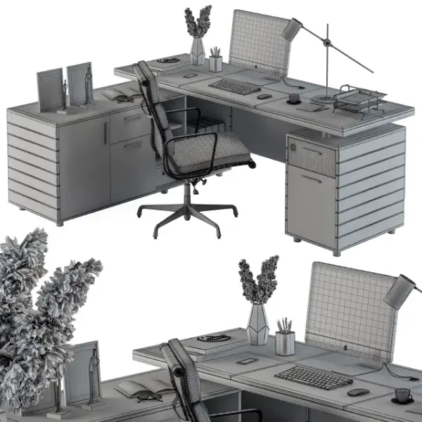3DSky - Office Furniture Manager Set 28 - Image 4