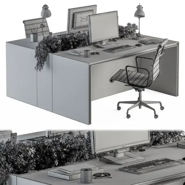 3DSky - Office Furniture Employee Set 17 - Image 4
