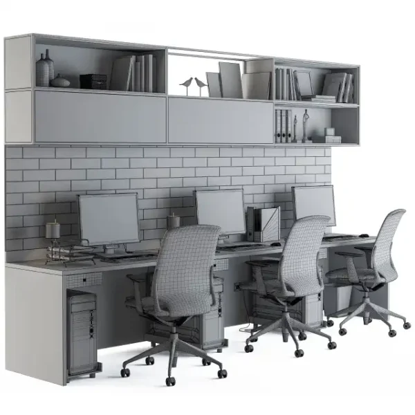 3DSky - Office Furniture Employee Set 05 - Image 4