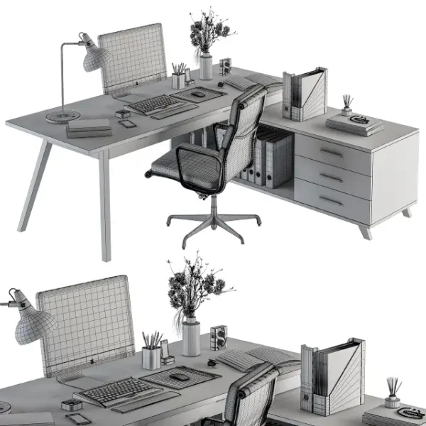 3DSky - Office Furniture Manager Set 16 - Image 4