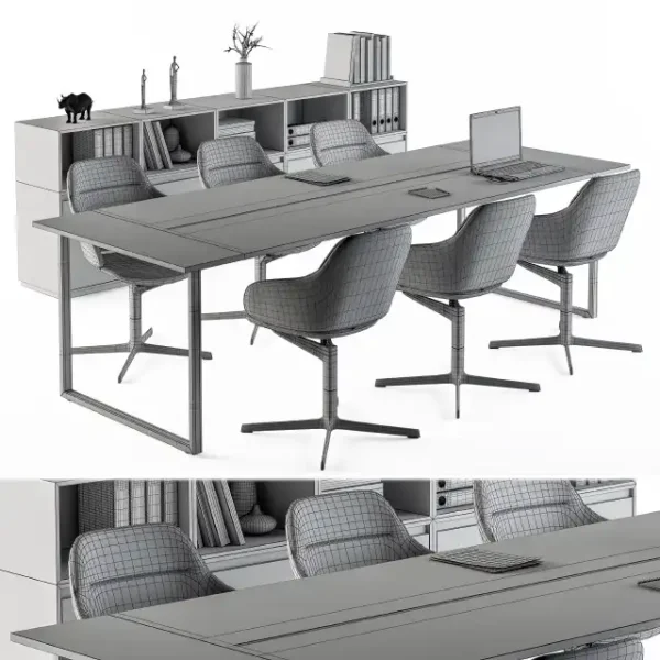 3DSky - Meeting Table with Office Chair 06 - Image 5