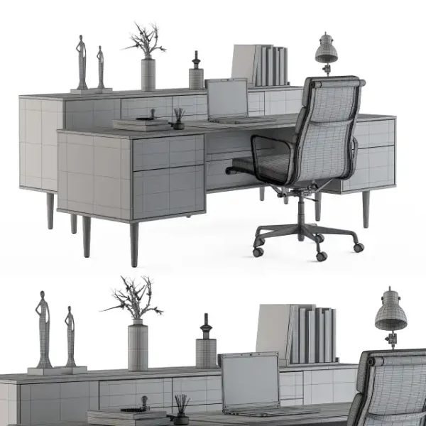 3DSky - Office Furniture Manager Set 10 - Image 5