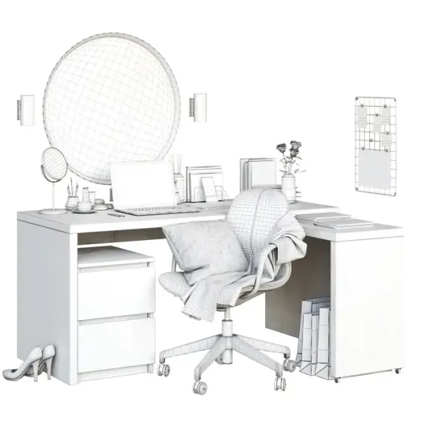 3DSky - IKEA MALM Corner Workplace - Image 3