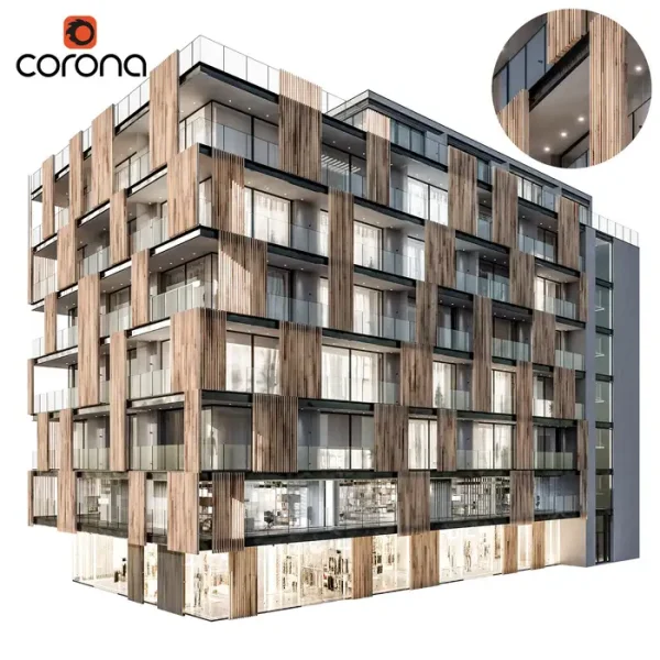 3DSky - Modern Residential Building 04