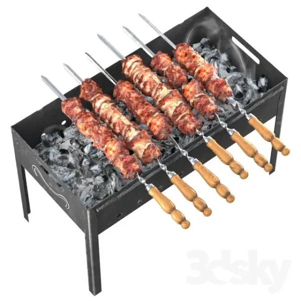 3DSky - Shish Kebab on the Grill