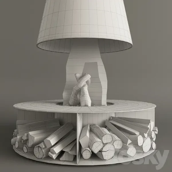 3DSky - Fireplace Modern 10 - Image 2