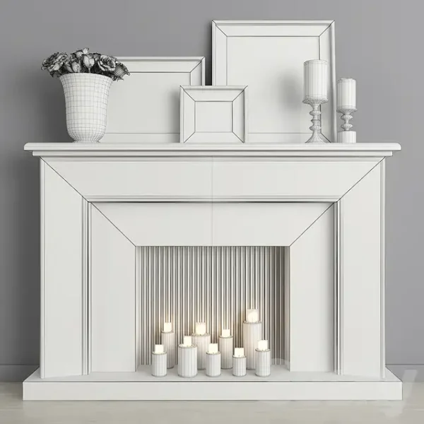 3DSky - Fireplace and Decor 17 - Image 2