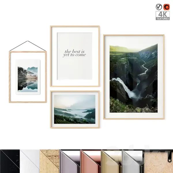 3DSky - Poster Set Green Mountains