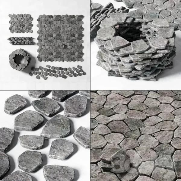 3DSky - Rock Stone Paving Wall Road