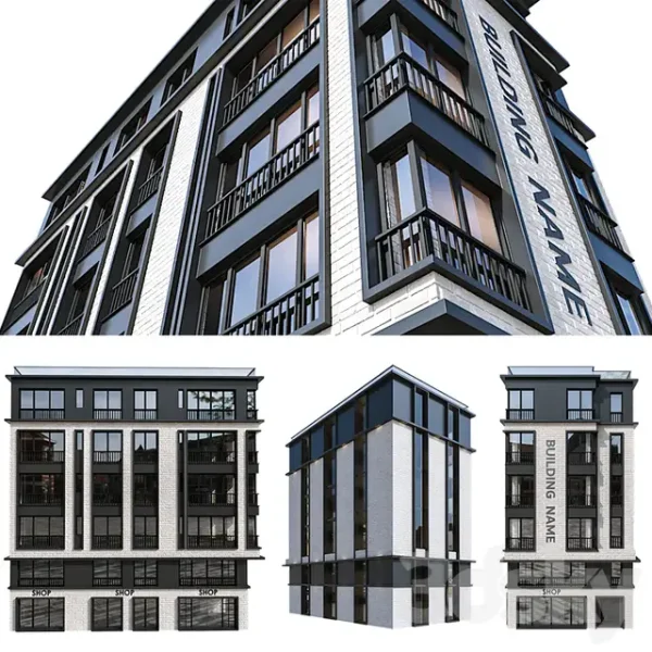 3DSky - Modern Residential Building 21 - Image 2