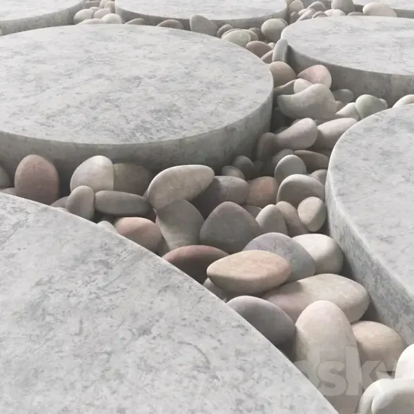 3DSky - Tile Square Oval Pebble N1 - Image 3