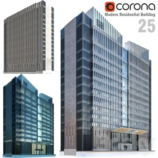 3DSky - Modern Residential Building 25