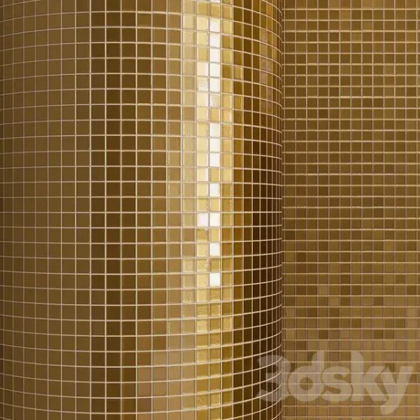 3DSky - Gold Mosaic Material on Glass - Image 2