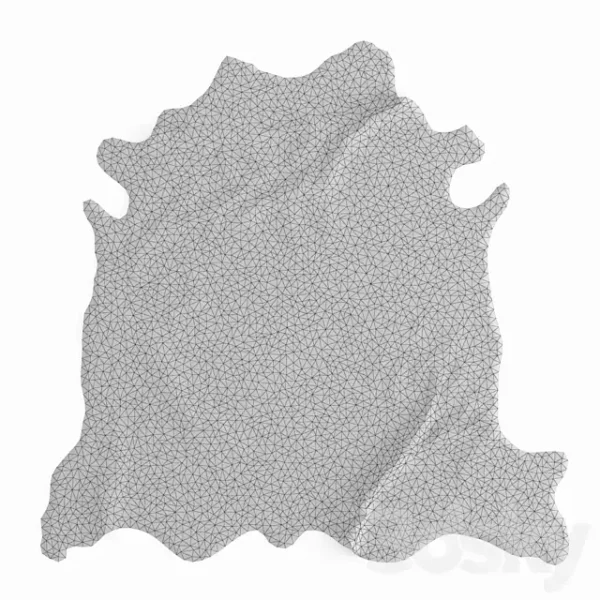 3DSky - European Rug Cowhide Brown and White - Image 5