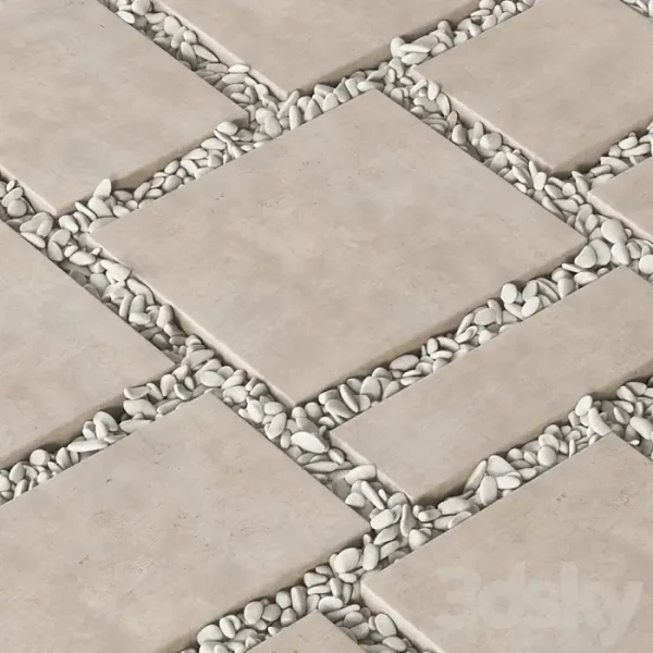 3DSky - Paving Tile Square Pebble n2 - Image 2