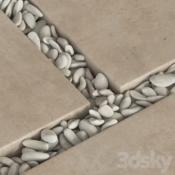 3DSky - Paving Tile Square Pebble n2 - Image 3