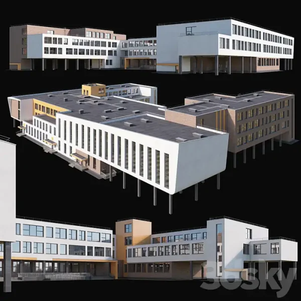 3DSky - Modern School Building
