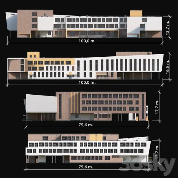 3DSky - Modern School Building - Image 5
