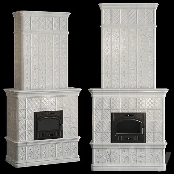 3DSky - Stove Fireplace with Tiles