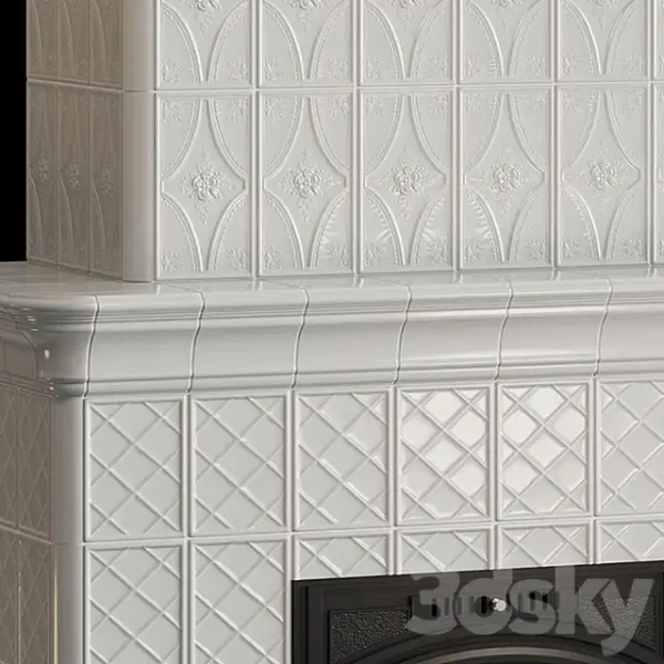 3DSky - Stove Fireplace with Tiles - Image 3