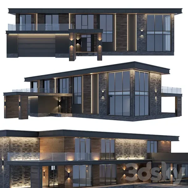 3DSky - House in the Wright Style - Image 3