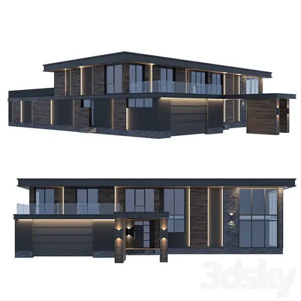 3DSky - House in the Wright Style - Image 4
